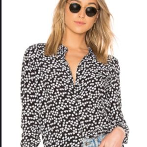Equipment Silk Essential Heart Button Down